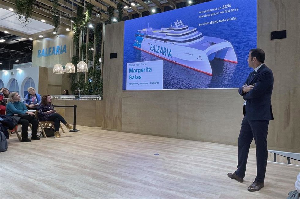El director Comercial y de Revenue de Baleria, Jaime de la Puente, en Fitur en 2024.