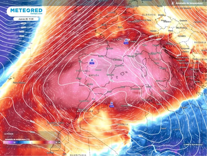 Un potente anticiclón con aire subtropical se ha asentado sobre la Península y con temperaturas muy altas para enero.