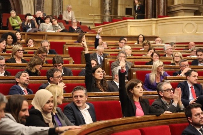 Votaciones en el pleno del Parlament