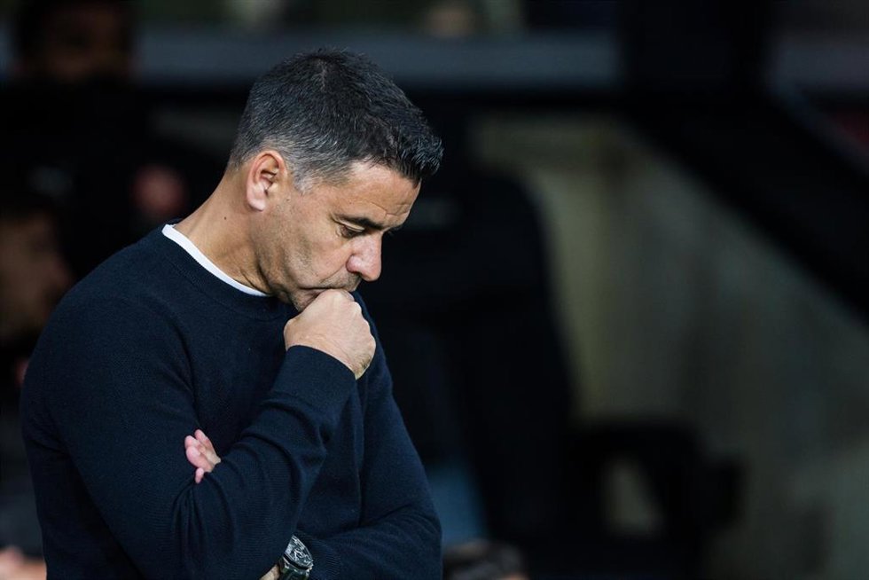 Archivo - Míchel Sánchez, entrenador del Girona FC.