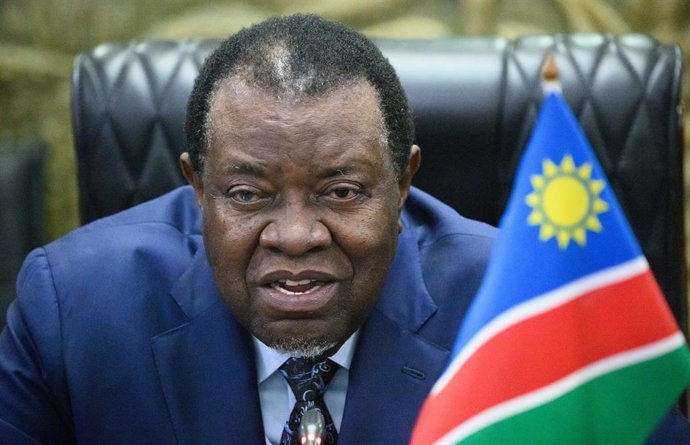 Archivo - Imagen de archivo del presidente de Namibia, Hage Geingob