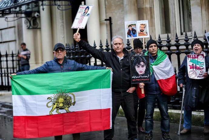 Archivo - Manifestación en Londres contra las ejecuciones en Irán