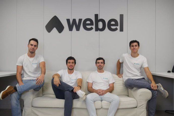 Archivo - Los fundadores de Webel: Javier Ginés Sánchez, Nacho Tejero, Guillermo Urquijo, y Carlos Estévez Rincón.