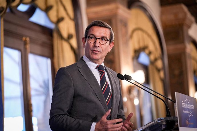 El consejero de Industria, Energía y Minas, Jorge Paradela, durante su intervención en el Fórum Europa Tribuna Andalucía.