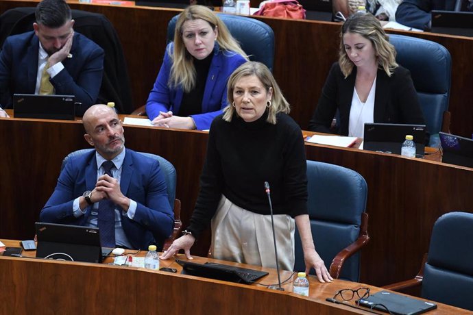 Archivo - La diputada del PSOE en la Asamblea de Madrid, Marta Bernardo.