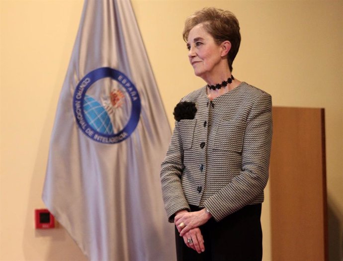 Archivo - La exdirectora del Centro Nacional de Inteligencia (CNI), Paz Esteban, durante el acto de toma de posesión de su cargo, en Madrid (España), a 10 de febrero de 2020.