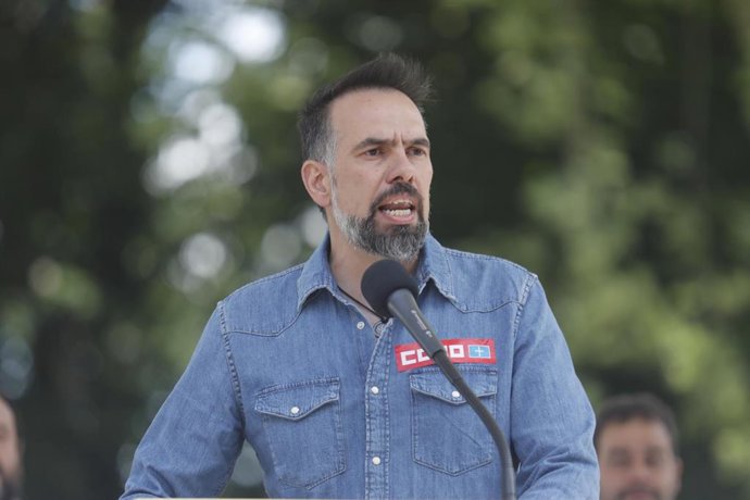 Archivo - El secretario general de CCOO Asturias, José Manuel Zapico