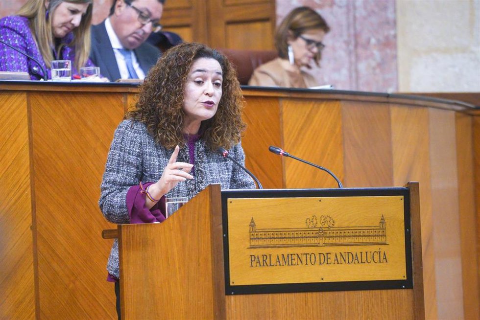Archivo - La portavoz del Grupo Parlamentario de Por Andalucía, Inmaculada Nieto, en una foto de archivo.