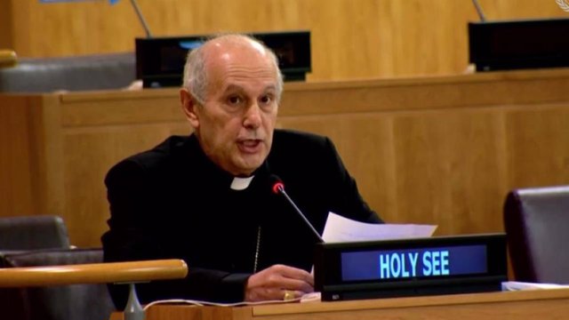 Archivo - Monseñor Gabriele Caccia, representante de la Santa Sede ante la ONU