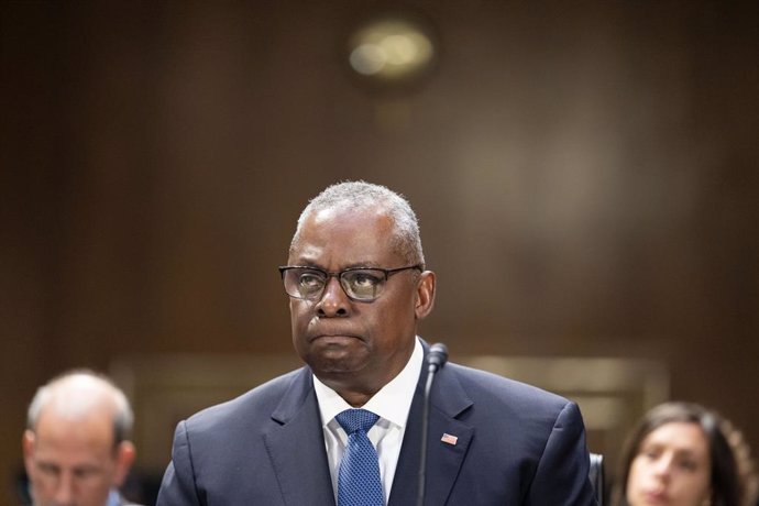 BEIJING, Jan. 11, 2024  -- This file photo taken on Oct. 31, 2023 shows U.S. Secretary of Defense Lloyd Austin attending a hearing before the Senate Appropriations Committee in Washington, D.C., the United States. Lloyd Austin was diagnosed with prostat