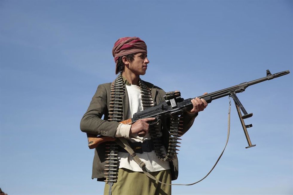 Archivo - Rebelde hutí de Yemen