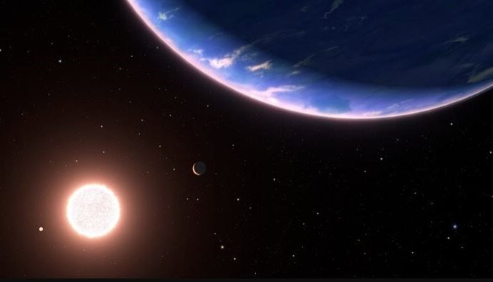 Hubble encuentra vapor de agua en la atmósfera de un pequeño exoplaneta