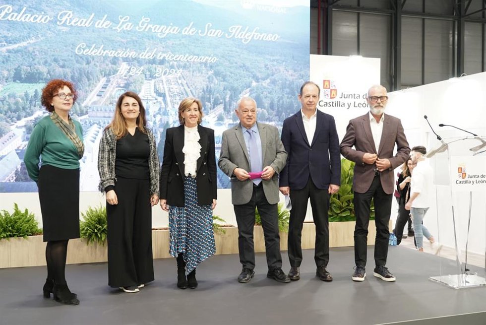 Presentación del 300 aniversario del Palacio Real de La Granja, en la feria Fitur 2024, en Madrid.