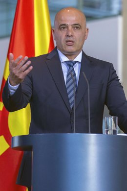 Archivo - El primer ministro de Macedonia del Norte, Dimitar Kovacevski