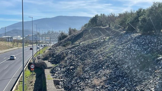 Vista de la escollera.