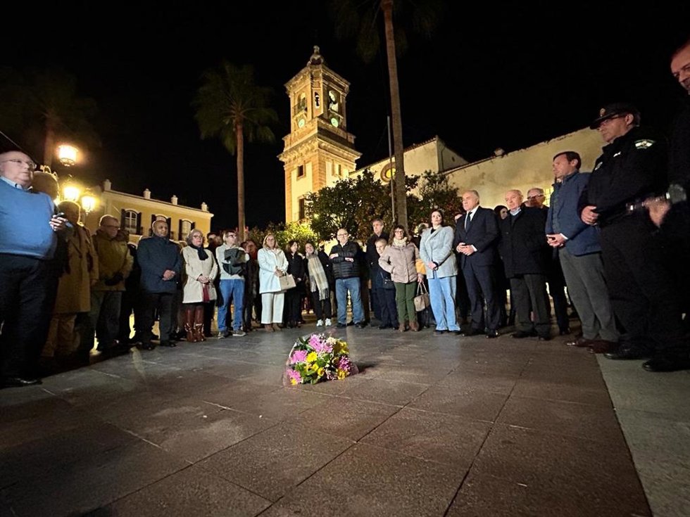 Concentración en recuerdo de Diego Valencia en Algeciras un años después de su asesinato.