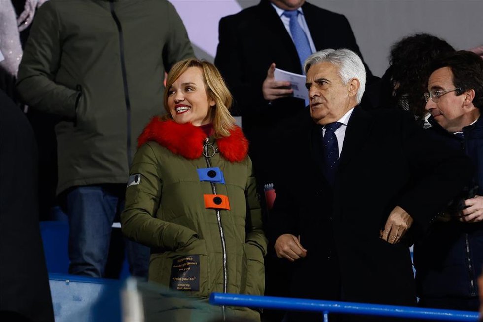 Pilar Alegría y Pedro Rocha