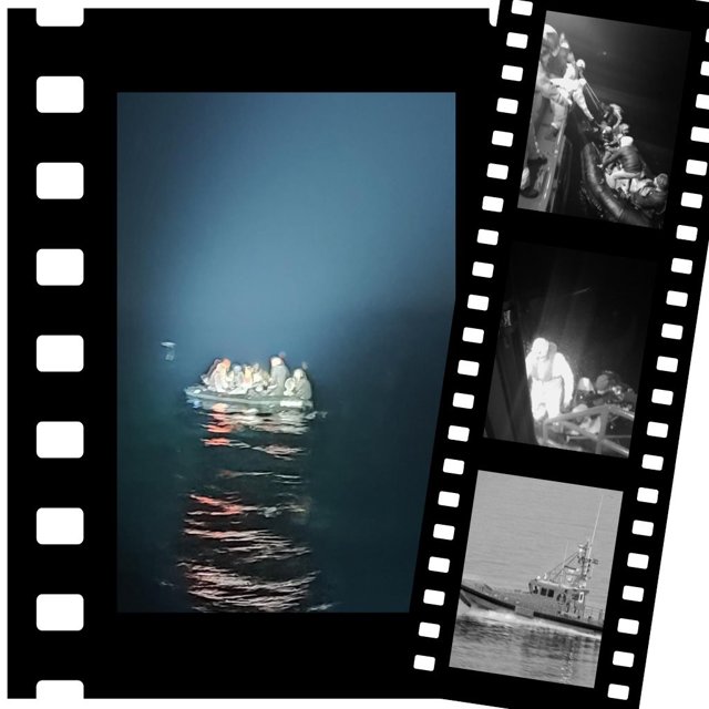 Rescate de migrantes magrebíes en Cabo de Gata, en Almería.