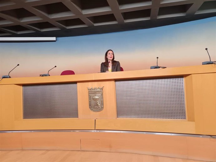 La portavoz municipal de Más Madrid en el Ayuntamiento de la capital, Rita Maestre, comparece en rueda de prensa previa al Pleno ordinario del mes de enero