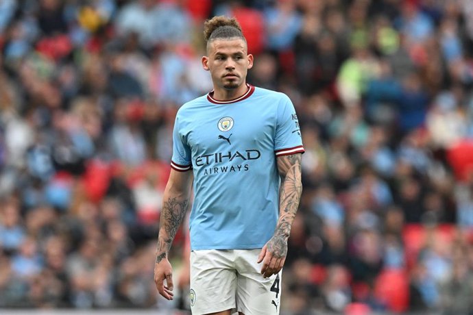 Archivo - Kalvin Phillips (4) of Manchester City during the English Cup, FA Cup semi final football match between Manchester City and Sheffield United on 22 April 2023 at Wembley Stadium in London, England - Photo Graham Hunt / ProSportsImages / DPPI