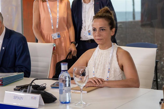 Archivo - Silvia Calzón durante una reunión como secretaria de Estado de Sanidad