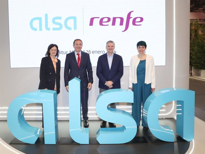 Firma del acuerdo entre Renfe y Alsa en Fitur