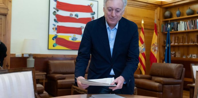 El consejero de Fomento, Vivienda, Movilidad y Logística del Gobierno de Aragón, Octavio López