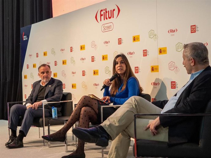 La concejala de Turismo, Eventos y Marca Ciudad, Blanca Jiménez, en Fitur con la presentación del X aniversario de la Film Commission