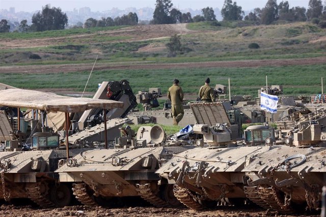 Despliegue militar de Israel en la frontera con la Franja de Gaza