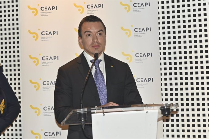 Daniel Noboa, Presidente de la República de Ecuador. 