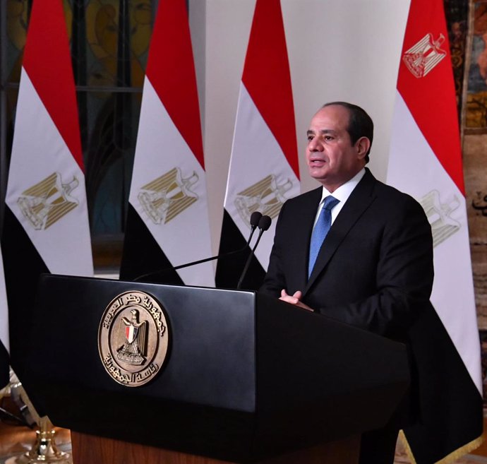 Archivo - El president d'Egipte, Abdel Fattah al-Sisi