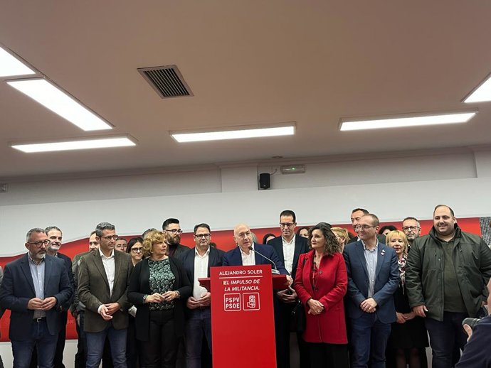 El secretari general del PSPV-PSOE a la província d'Alacant, Alejandro Soler.