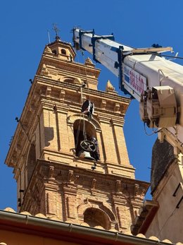 Bétera inicia la restauración de lacampana mayor de la iglesia de la Purísima