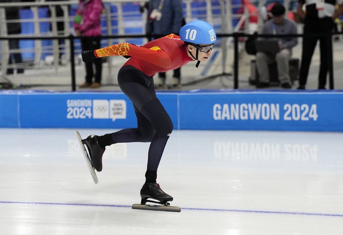 Sergio Álvarez, en los Juegos Olímpicos de la Juventud de Invierno.