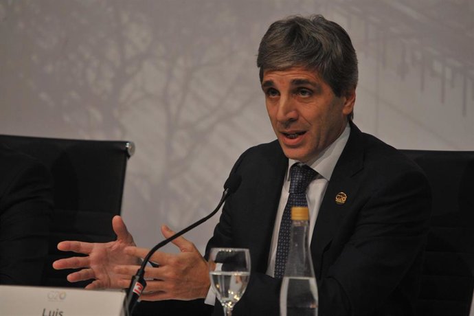 Archivo - El ministro de Economía de Argentina, Luis Caputo