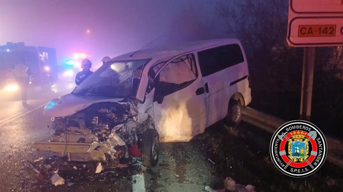 Dos heridos en el choque frontal de dos vehículos en Obregón