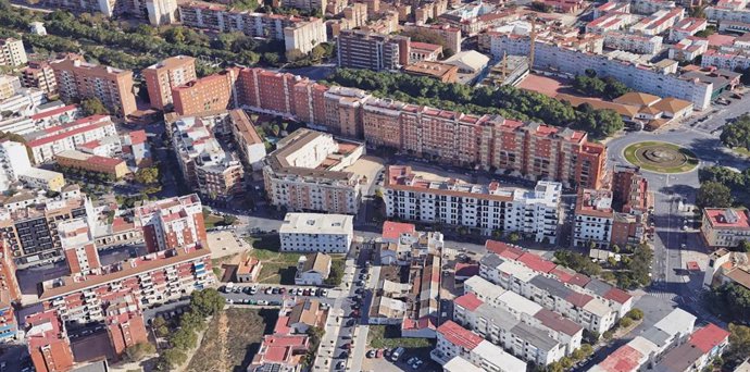 Vista aérea de la Sareb en Huelva.