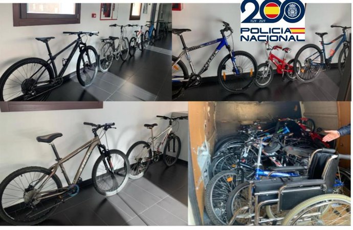 Bicicletas sustraídas por el detenido que posteriormente vendía en Valladolid