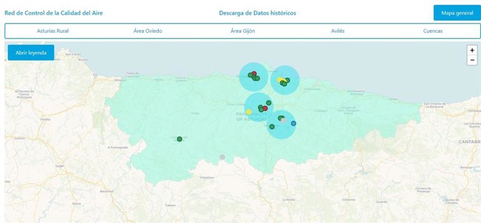 Red de control de calidad del aire en Asturias