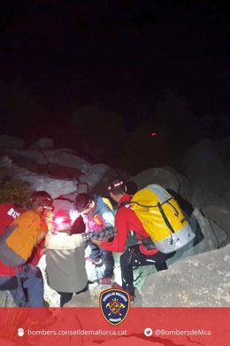 Dispositivo de búsqueda de un excursionista perdido entre Cúber y Tossals Verds