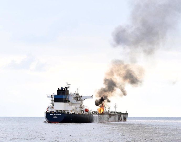 El petrolier britànic 'Marlin Luanda', atacat pels houthis del Iemen