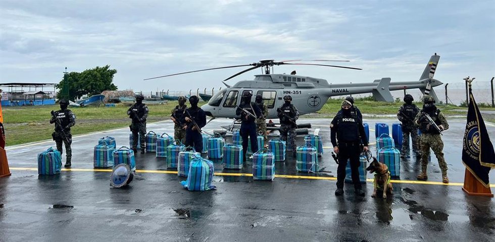 Droga incautada en Ecuador