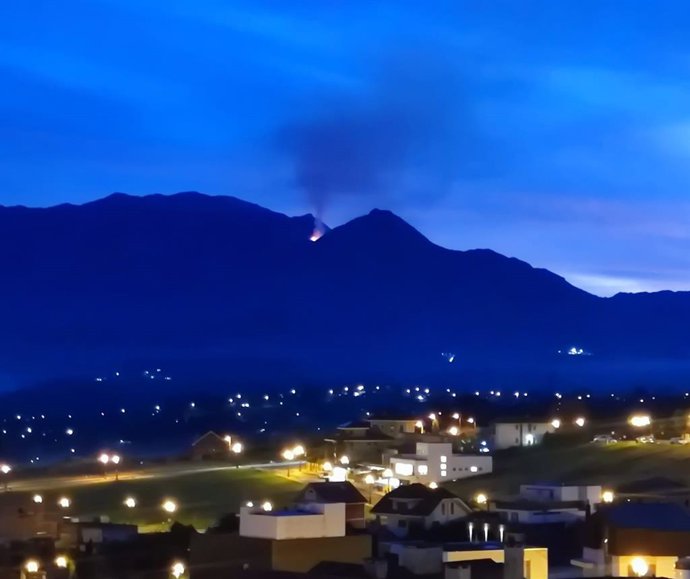 Incendio declarado en La Mostayal, en Morcín