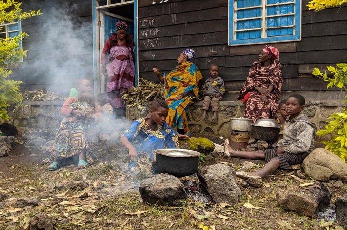 Archivo - Desplazados en República Democrática del Congo