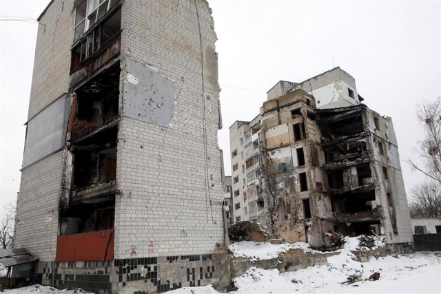 Imagen de archivo de la guerra de Ucrania