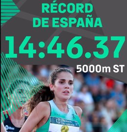 Marta García firma el récord de España de 5.000 metros en pista corta y logra la mínima olímpica