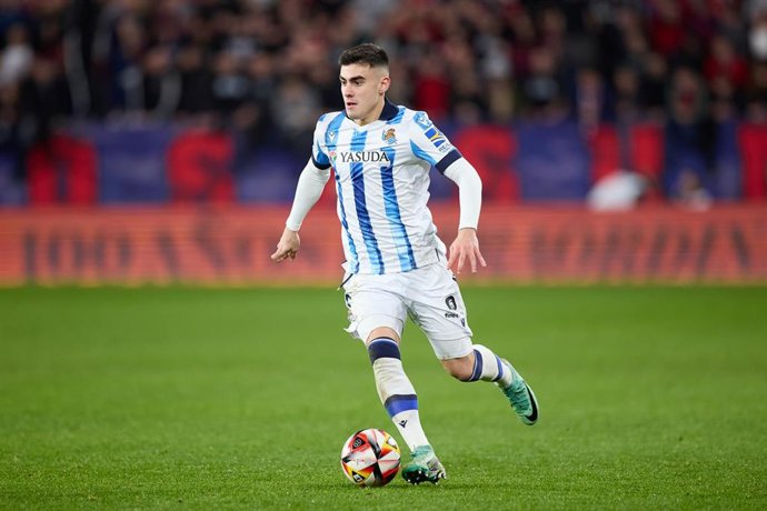 Ander Barrenetxea con la Real Sociedad