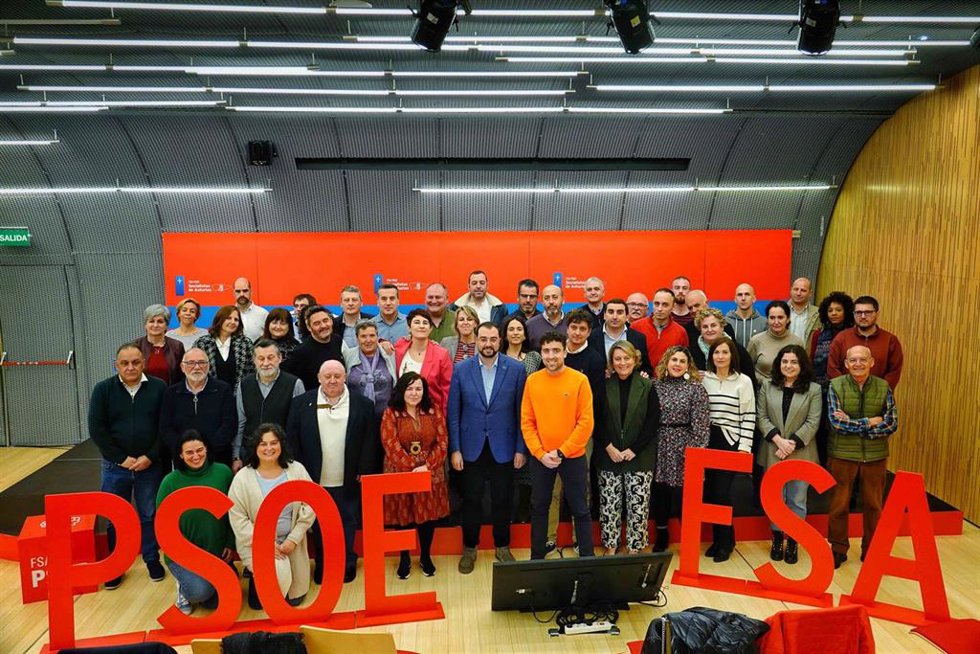 El Presidente Del Principado Y Secretario General De La FSA-PSOE, Adrián Barbón, Durante La Clausura Del Programa De Formación Municipal Estrategias De Gobierno Y Oposición Municipal