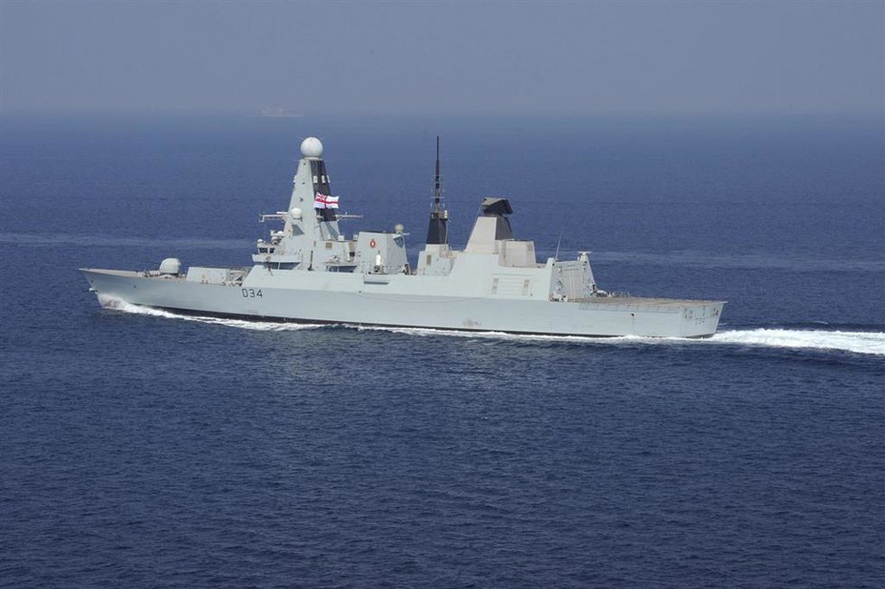Archivo - El destructor británico 'HMS Diamond'