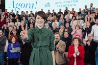 Pontón (BNG) se conjura con los indecisos que quieren "cambio" y apela a "soñar" con tener una presidenta